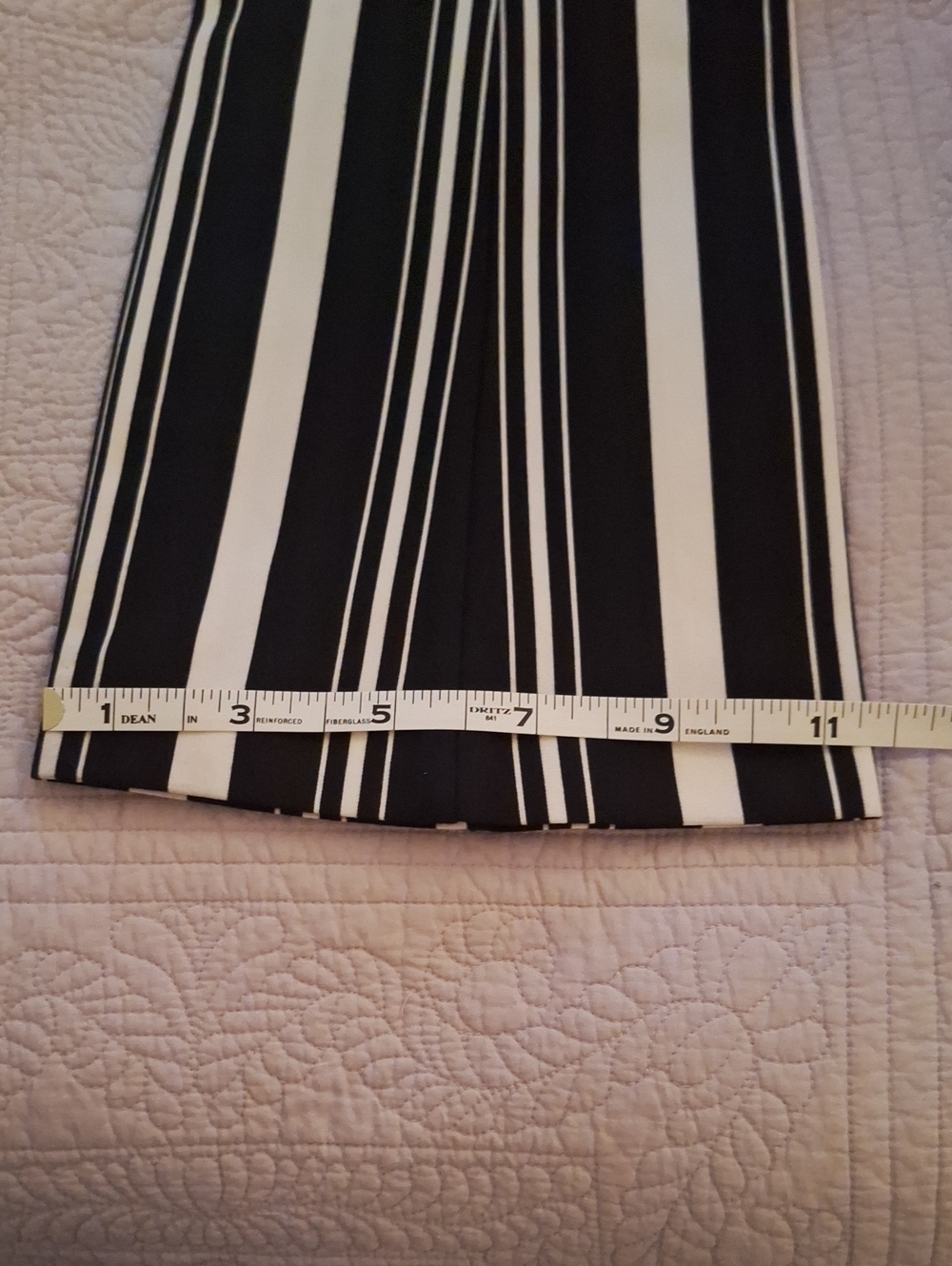 INC International Concepts Black & White Vertical Stripe Wide-Leg Pants - Picture 7 of 7